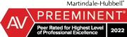 Martindale-Hubbell | AV | Preeminent | Peer Rated for Highest Level of Professional Excellence | 2022